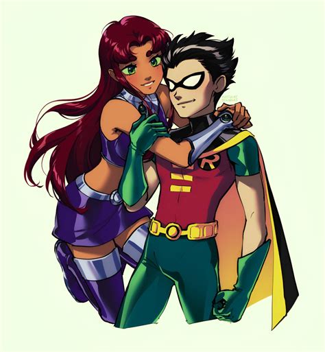 robin y starfire|Robin .